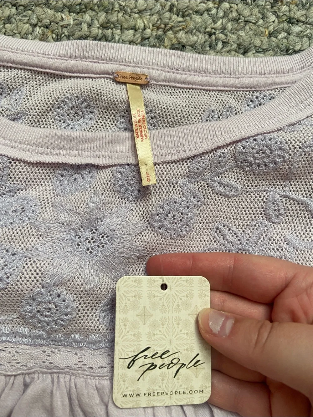 Free People Rose Party Tee NWT!